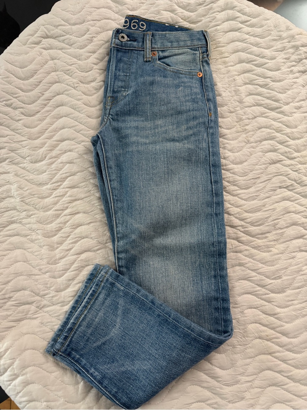 Japanese Selvedge Denim light-wash denim jeans from the Gap 1969 collection 10